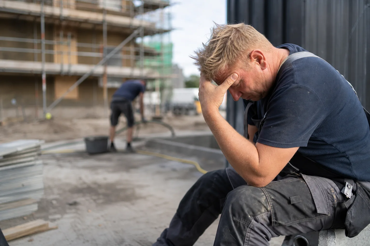 Werk op een Nederlandse bouwplaats. Beeld bij het artikel: Hoeveel kost een verlopen keuring je werkelijk als de ploeg stil komt te staan?